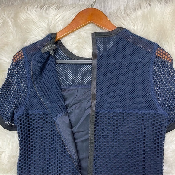 Rag & Bone Luna Dress Blue Mesh - Picture 9 of 12